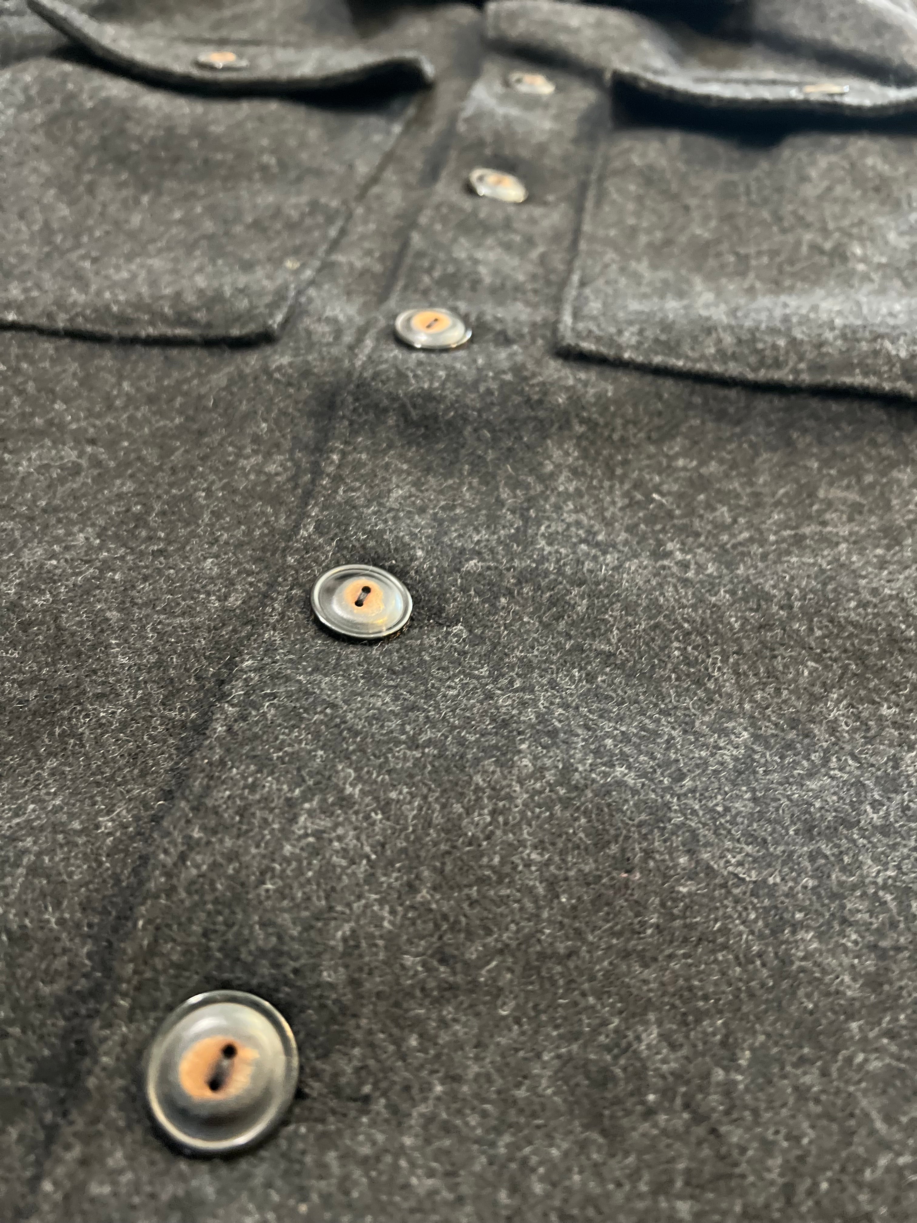 MIDWAY WOOL CPO CHARCOAL