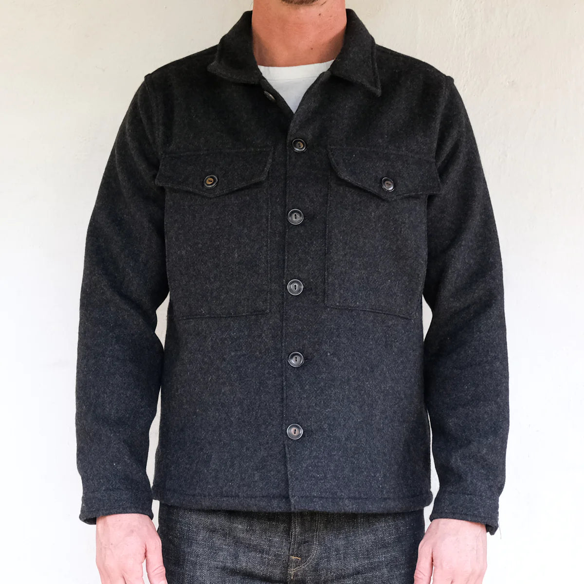 MIDWAY WOOL CPO CHARCOAL