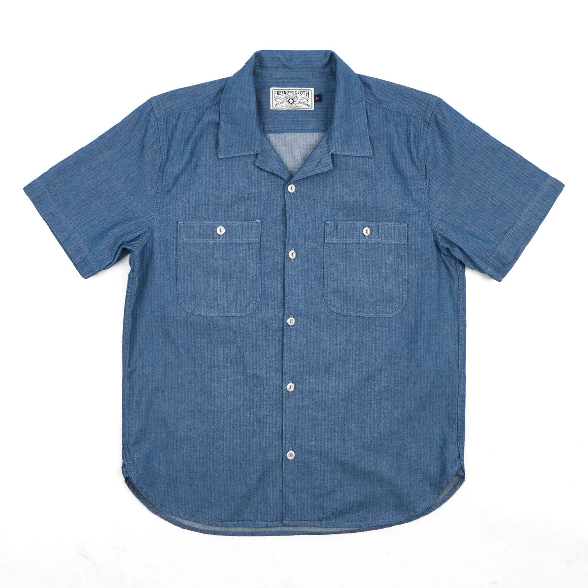 Dayton S/S 5 Ounce Blue Herringbone