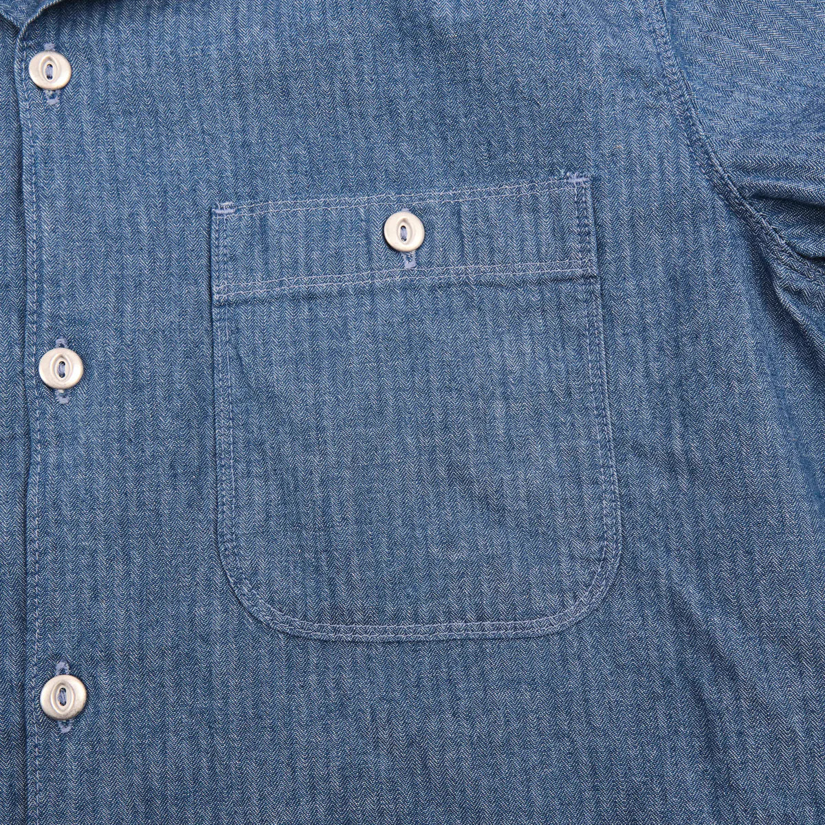 Dayton S/S 5 Ounce Blue Herringbone