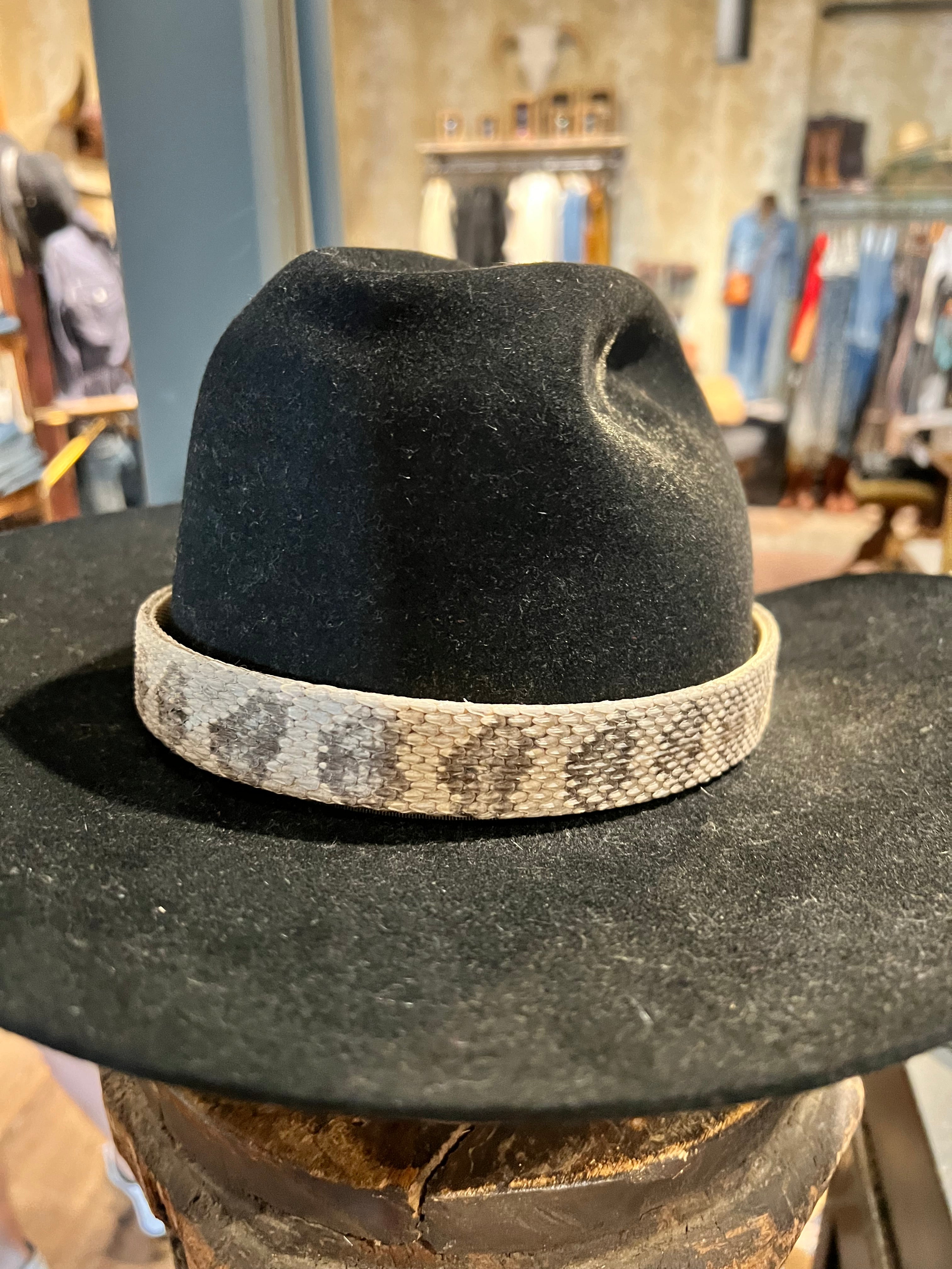 Handmade Genuine Rattlesnake Hat Band