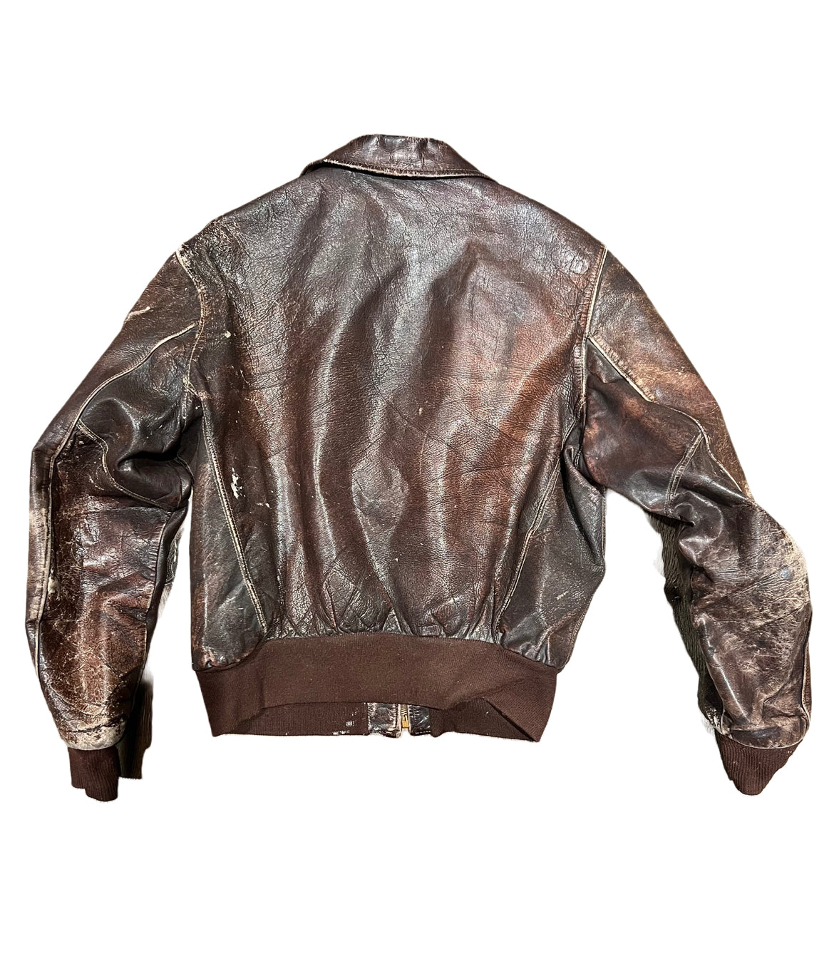 Vintage Appalachian Goat Skin Bomber Jacket