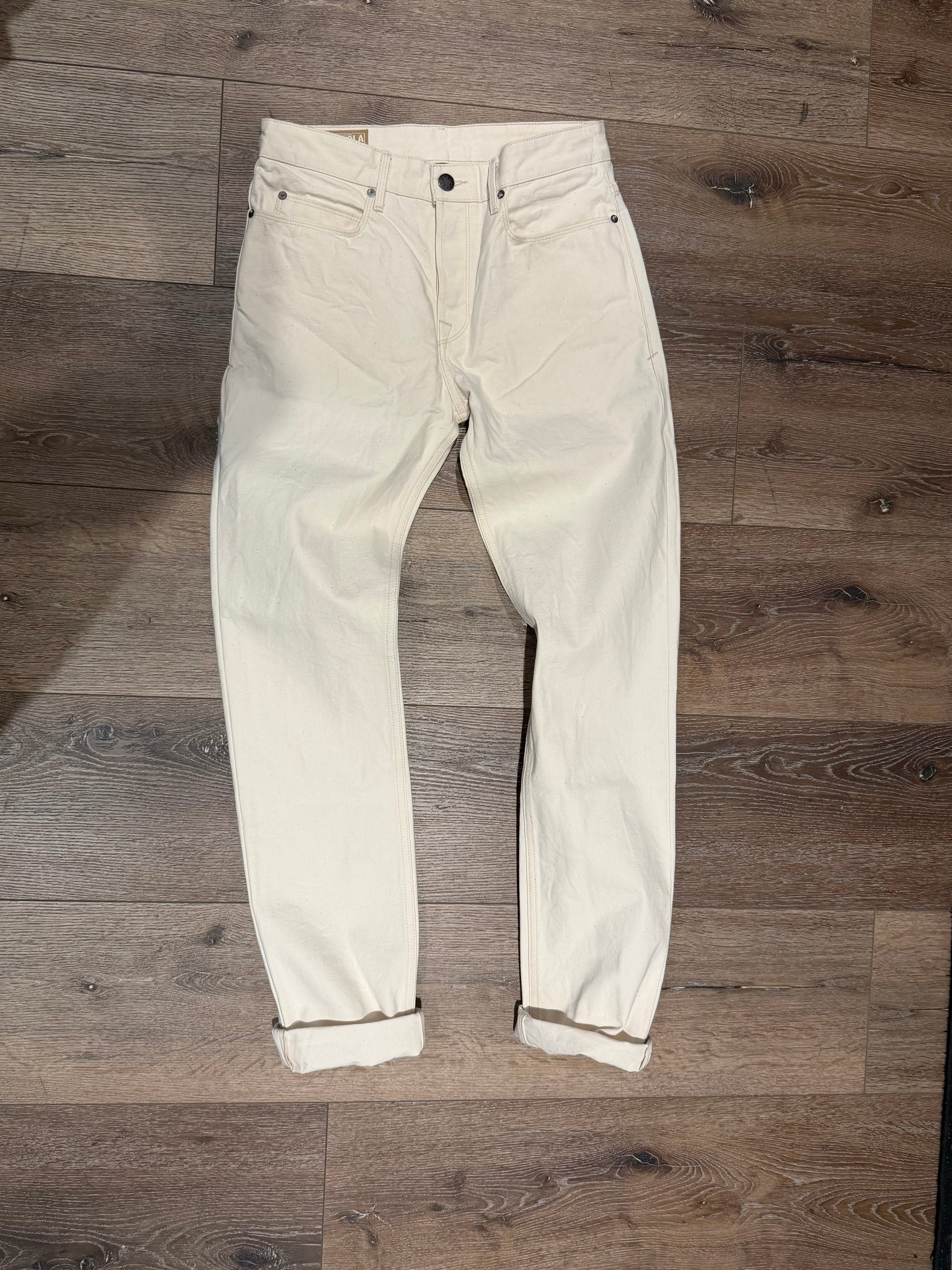 PORTOLA CLASSIC TAPER 11 OUNCE NATURAL RINSED DENIM