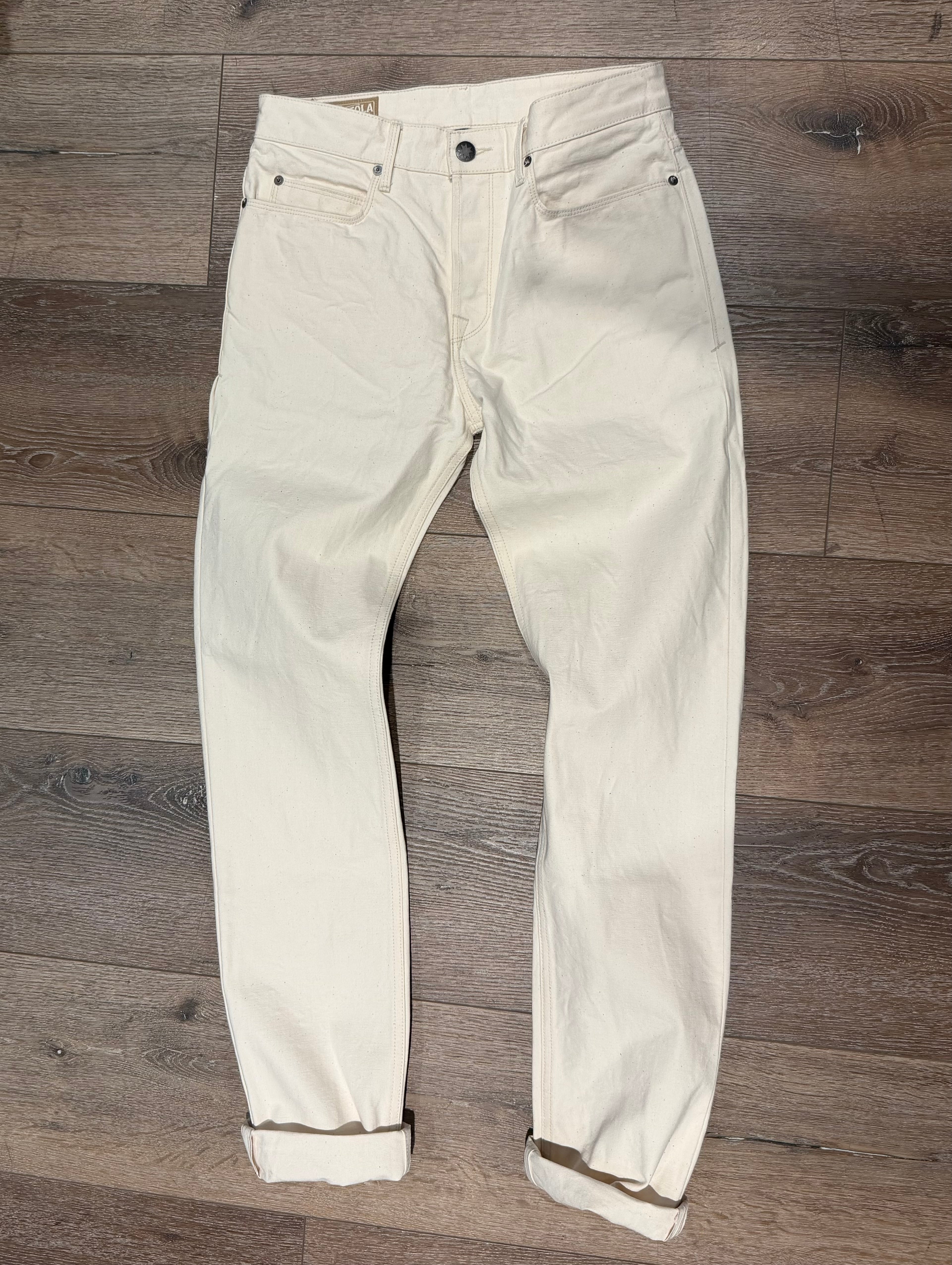 PORTOLA CLASSIC TAPER 11 OUNCE NATURAL RINSED DENIM