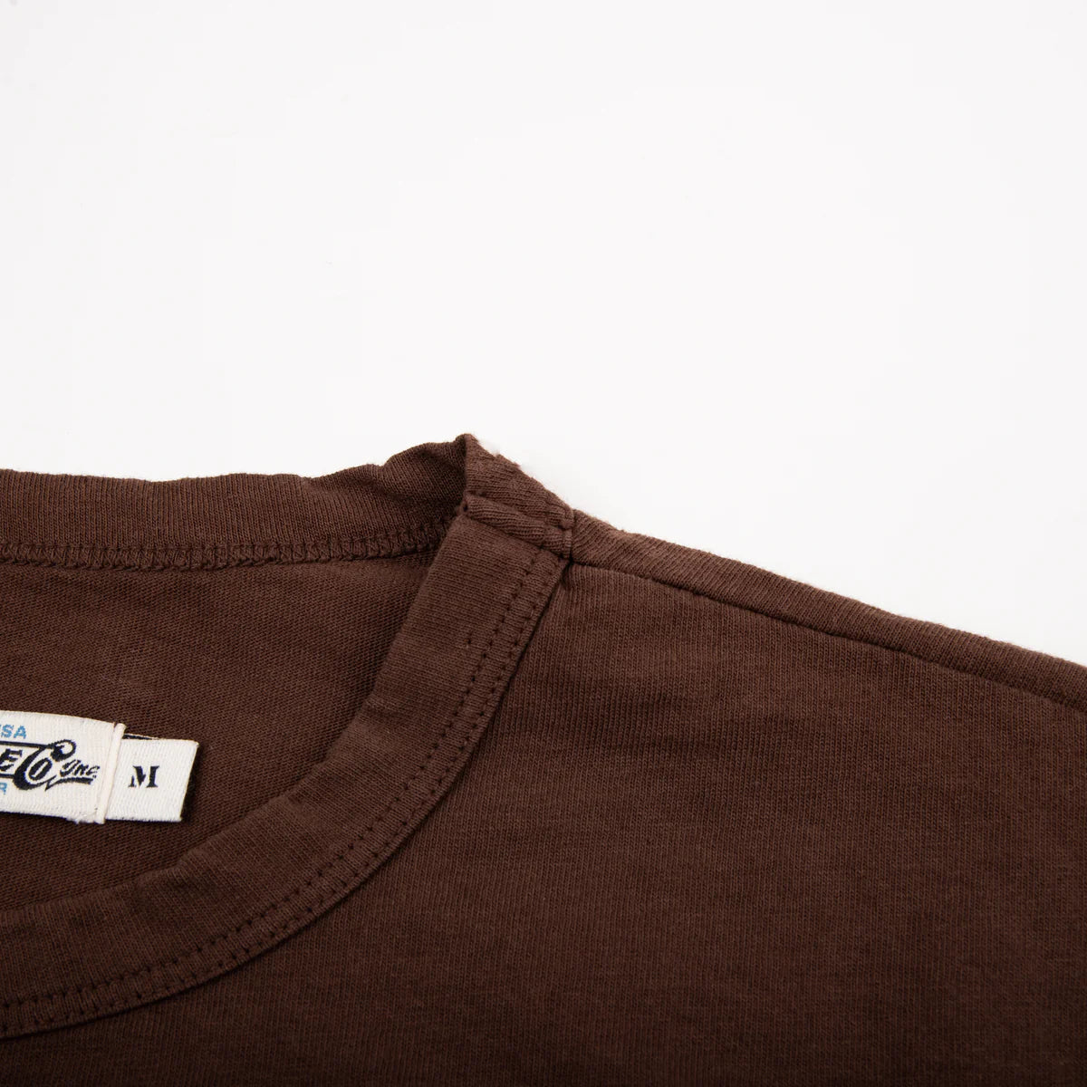 9 OUNCE POCKET T-SHIRT - CHOCOLATE