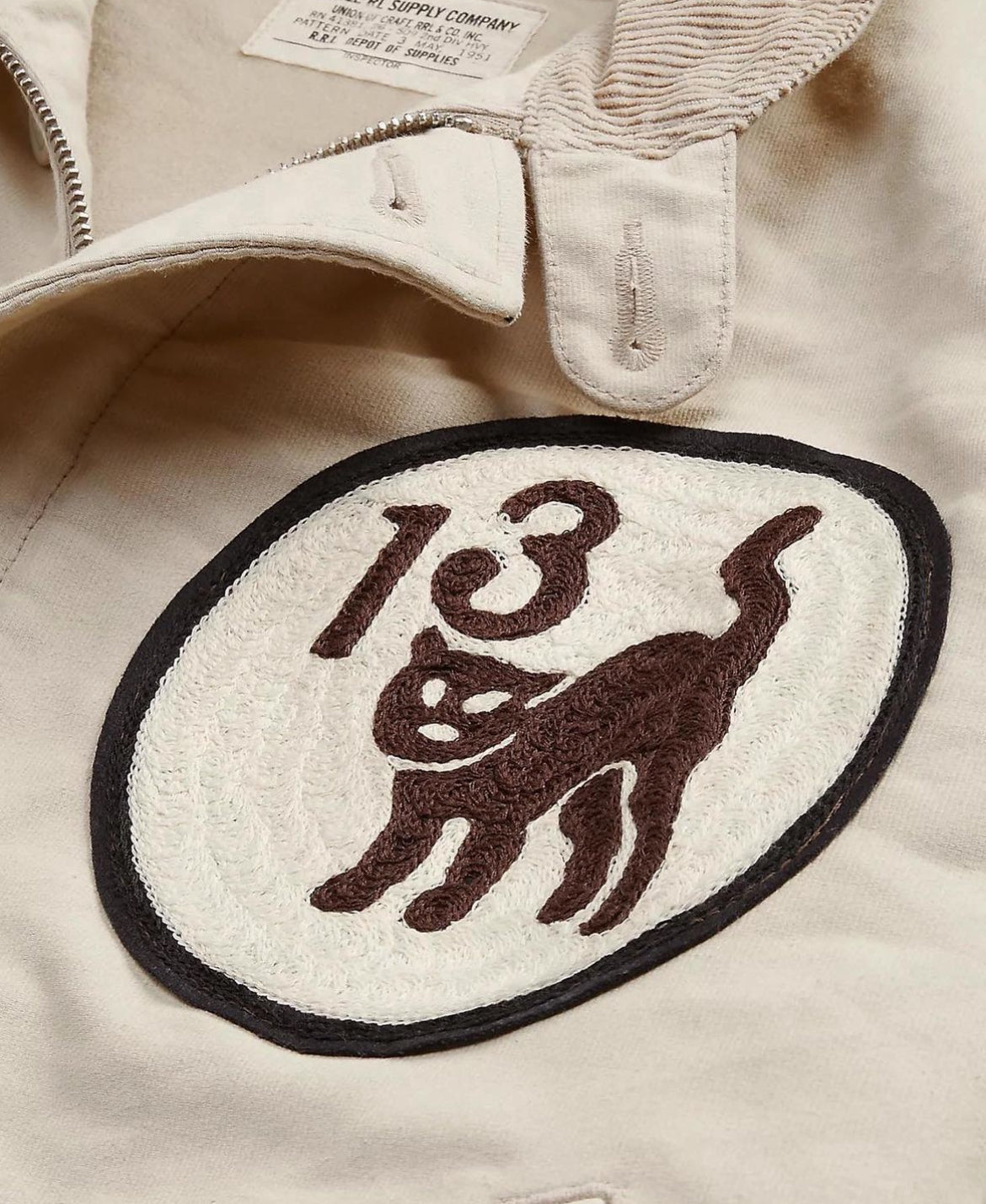 RRL Hand-Embroidered Cotton Deck Jacket