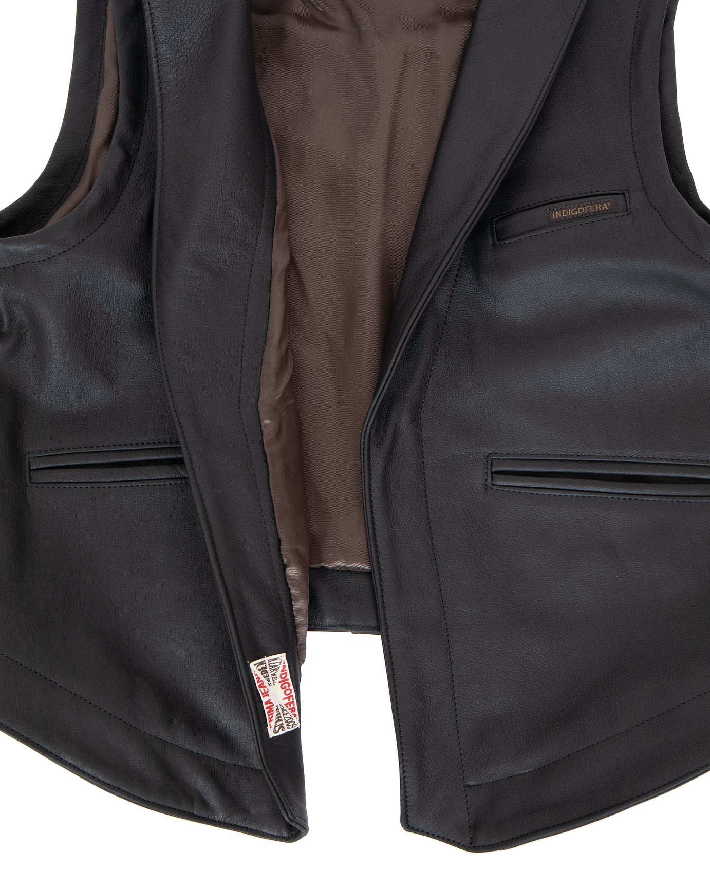 Indigofera Rick Leather Vest