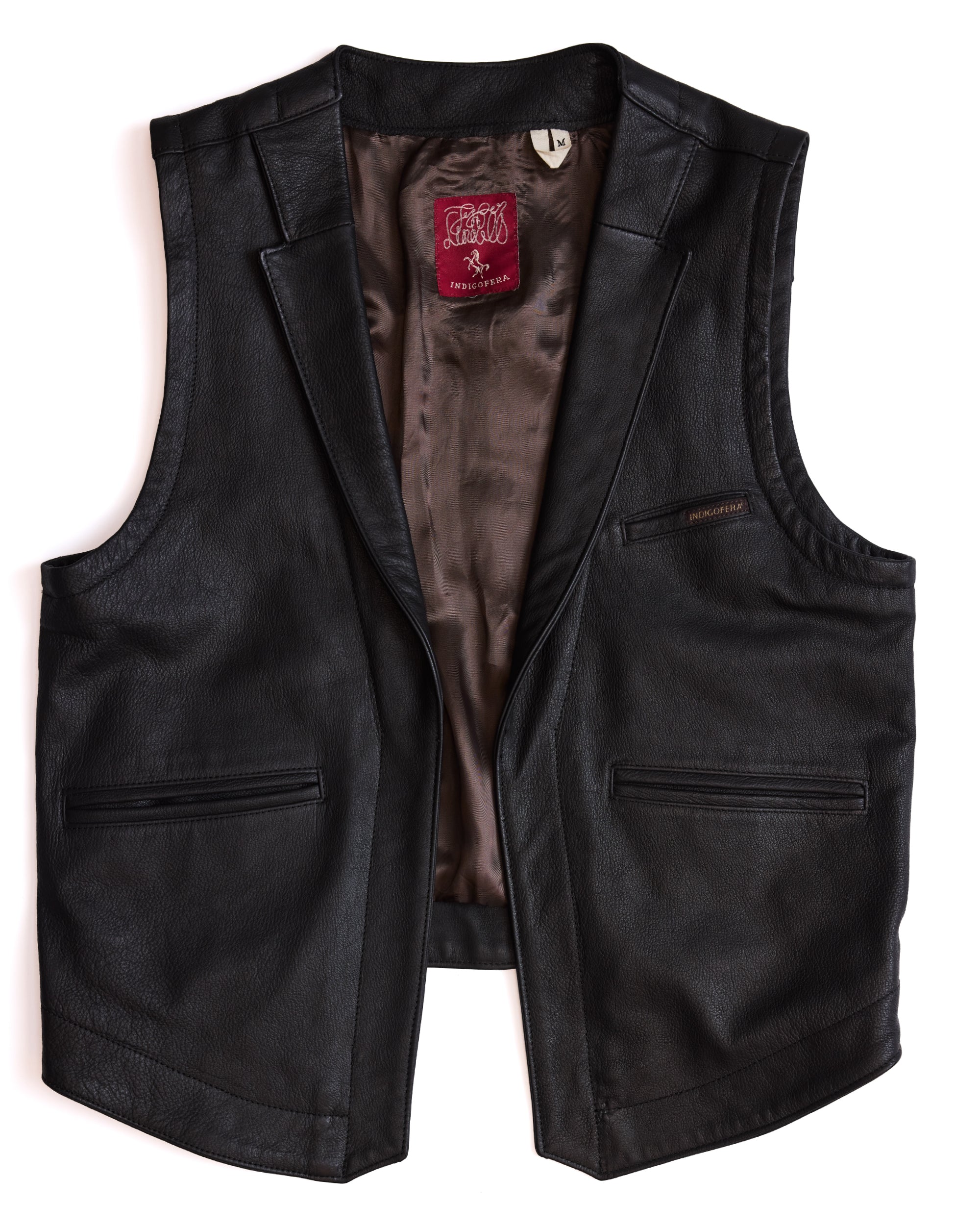 Indigofera Rick Leather Vest