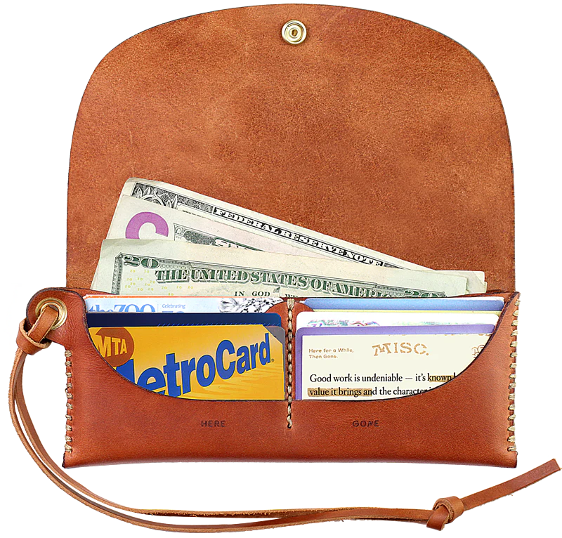 Here/Gone Long Wallet - Golden