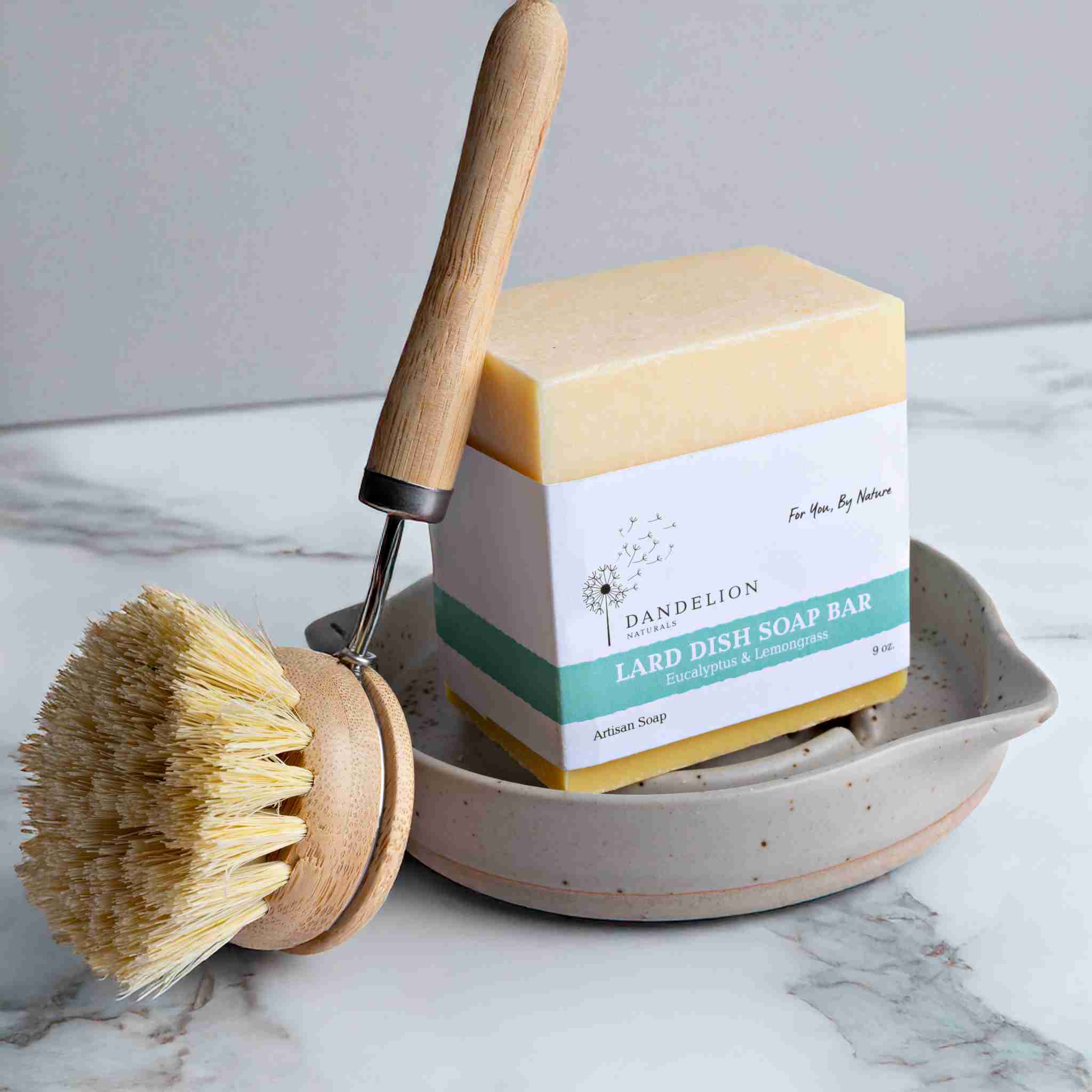 Lard Dish Soap Bar with Eucalyptus & Lemongrass