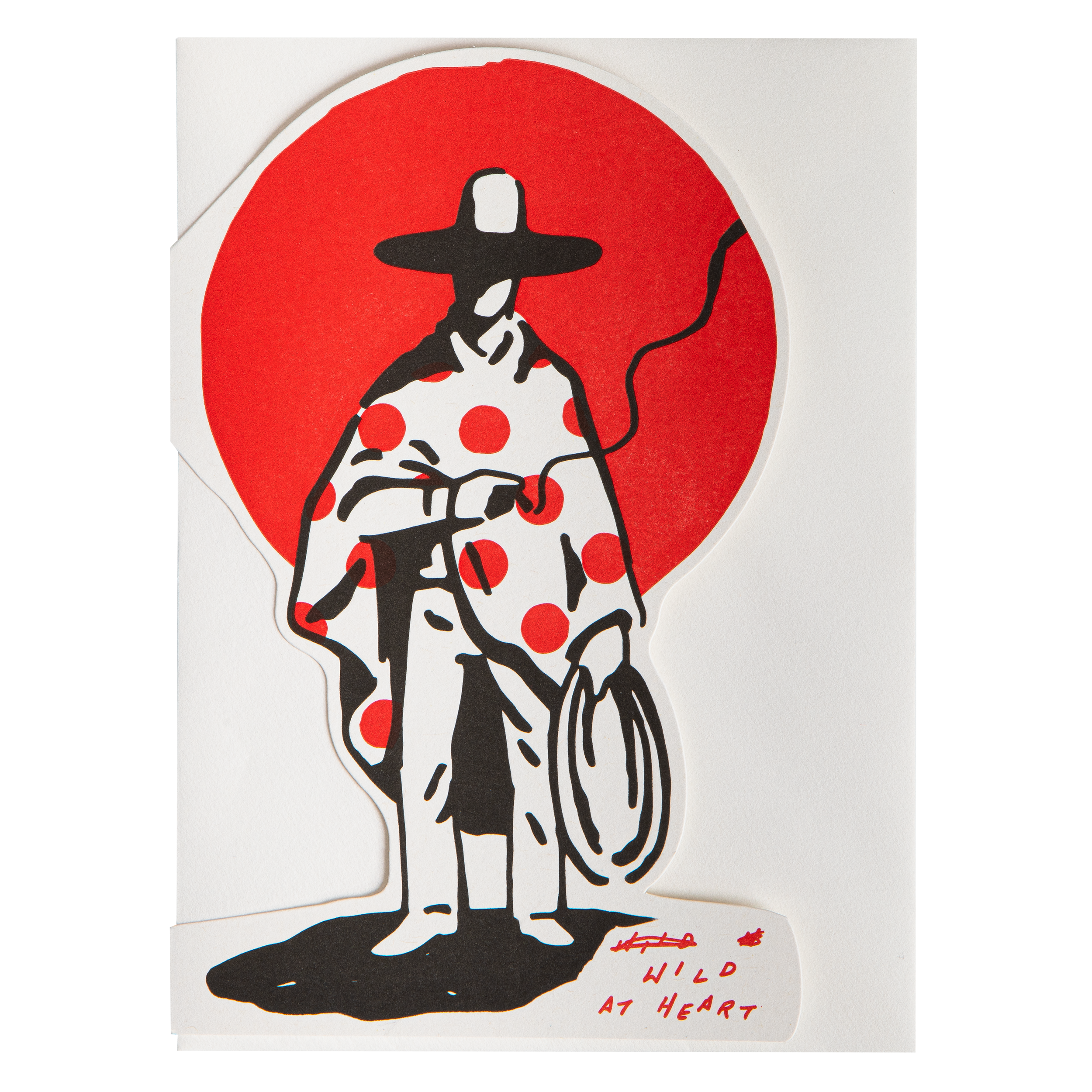 Wild At Heart Cowboy | Cut Out-Greeting Card