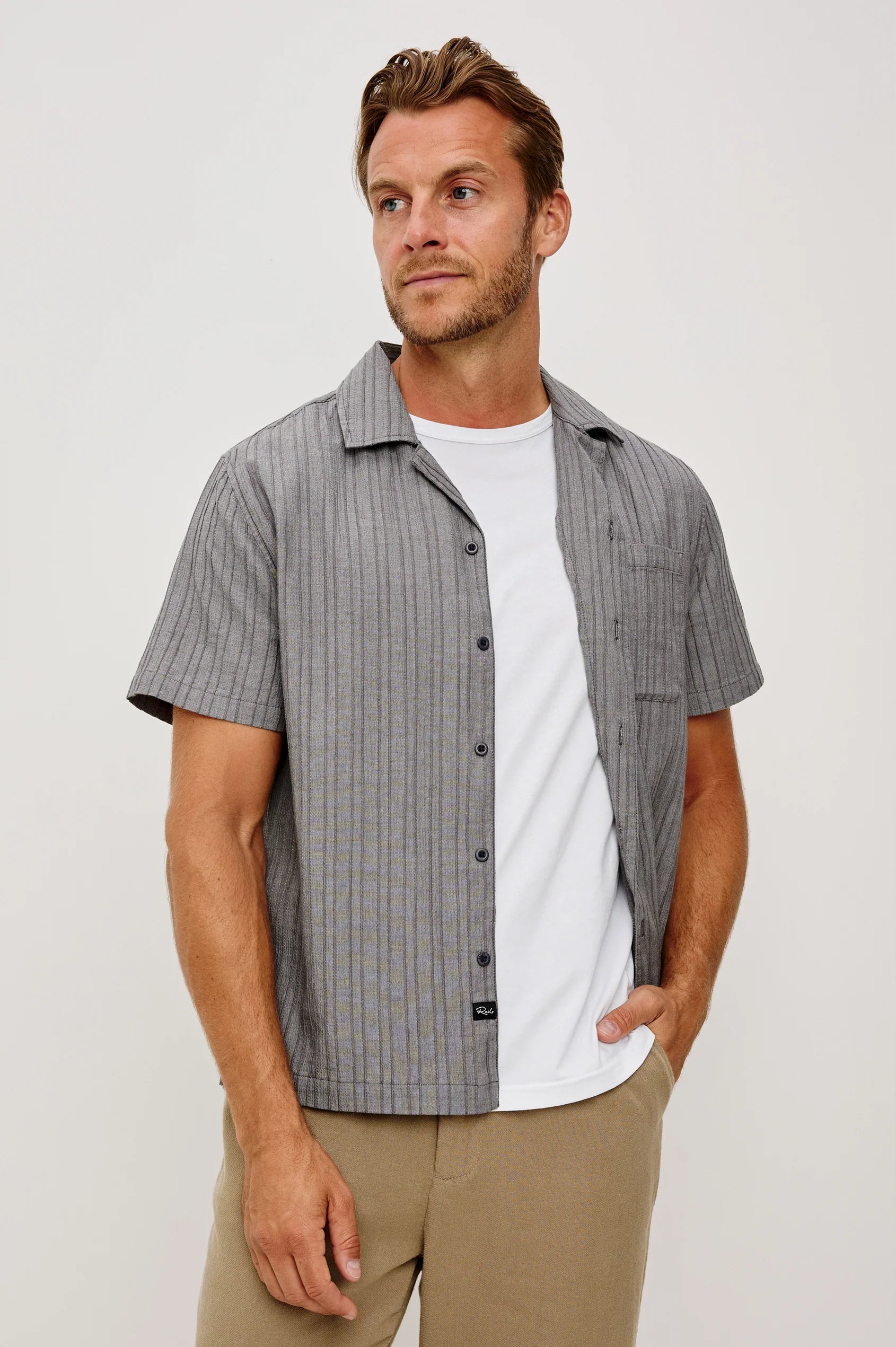 Ohana Shirt - Charcoal Chambray