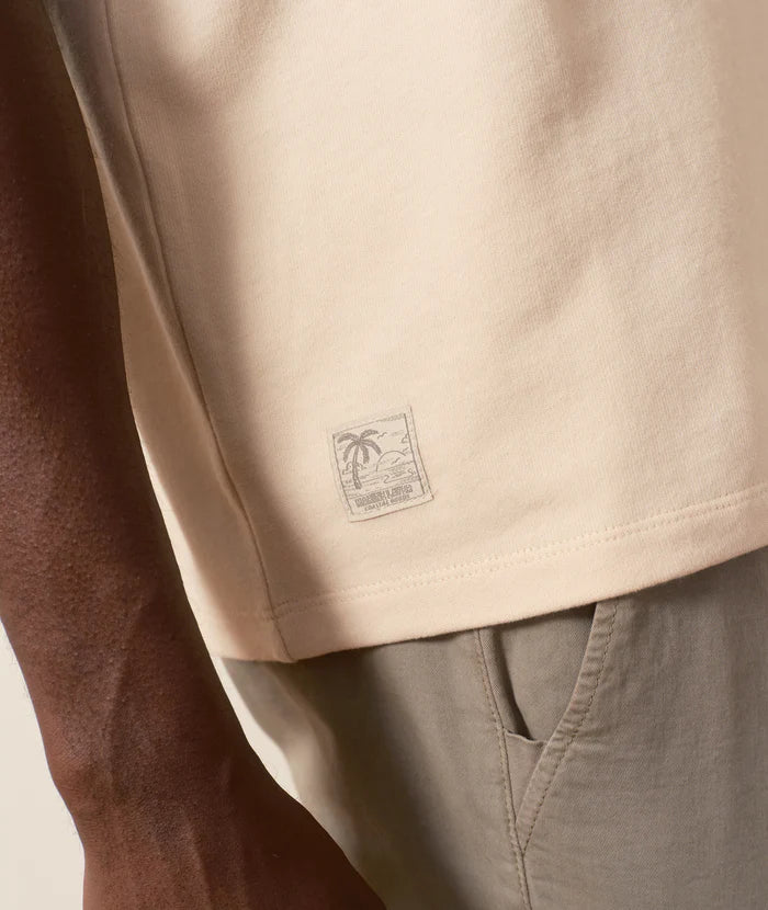 Relaxed Boxy Sueded Tee - Fog