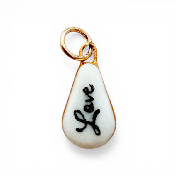"Love" Teardrop Charm - Small Charm