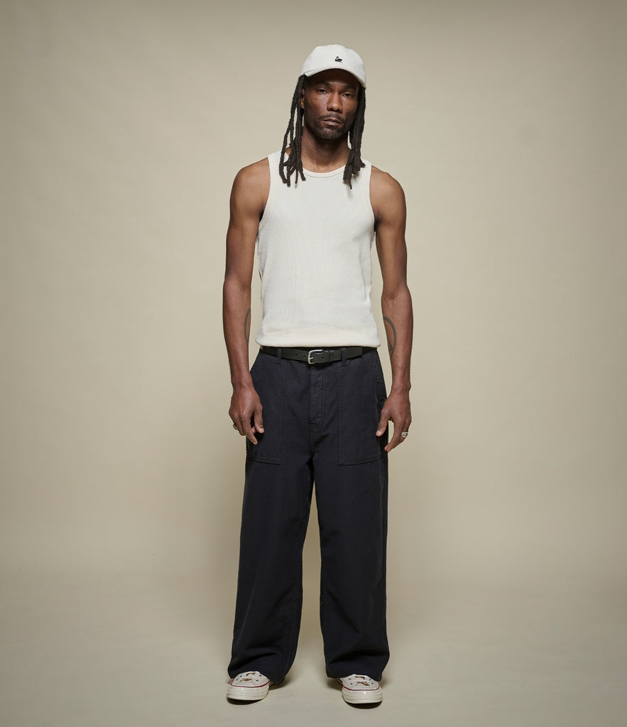 Iconic Ribbed Cotton Tank Top - Natural