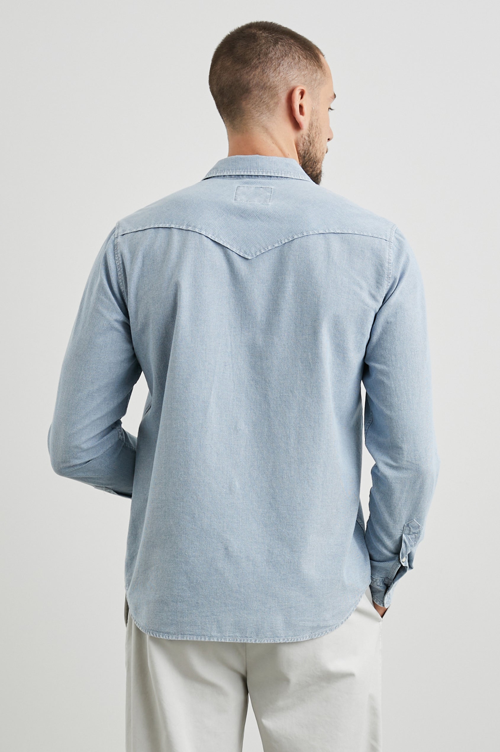 Roy Shirt Sunfaded Indigo