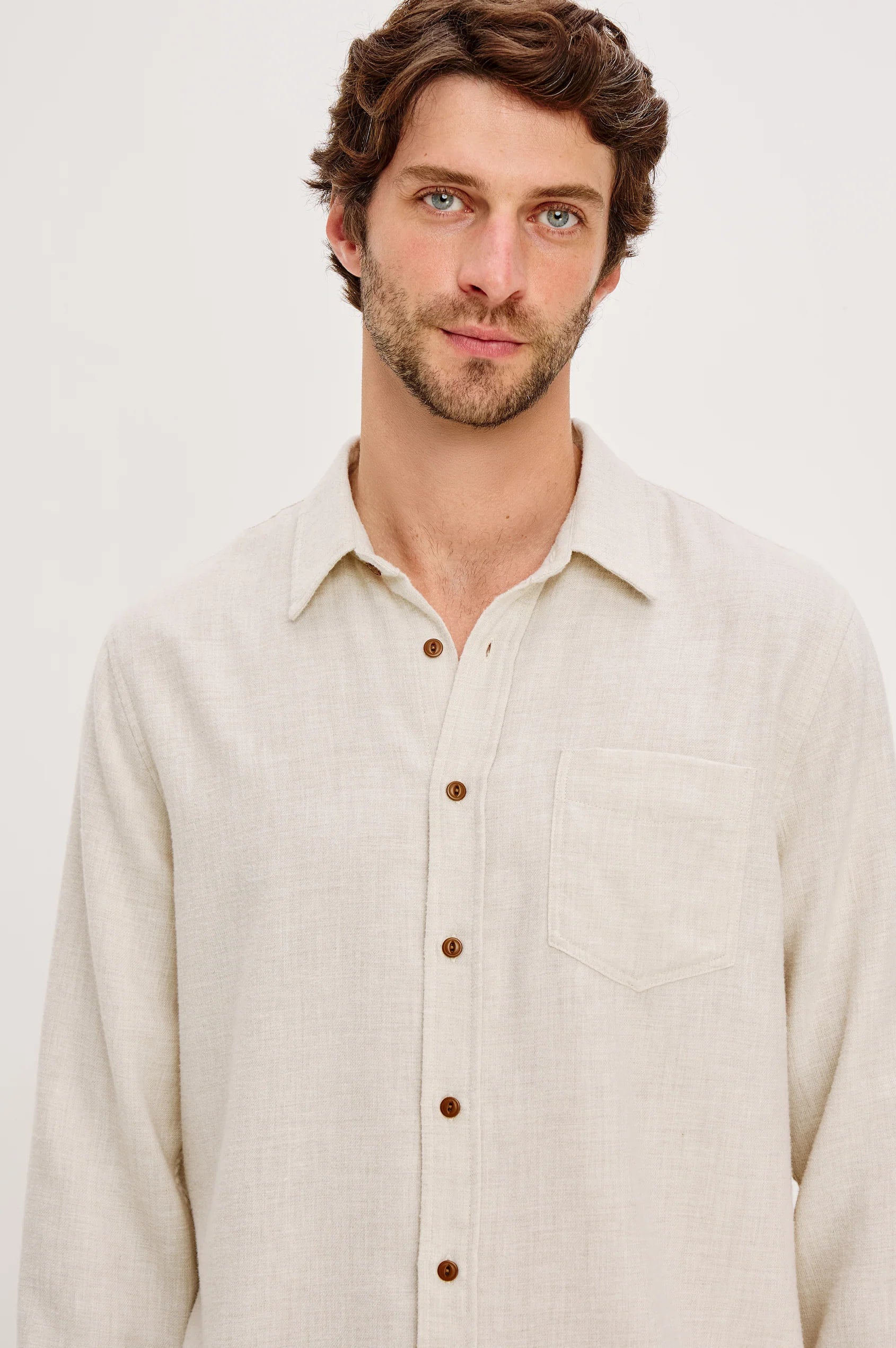 Runson Shirt Cream Heather