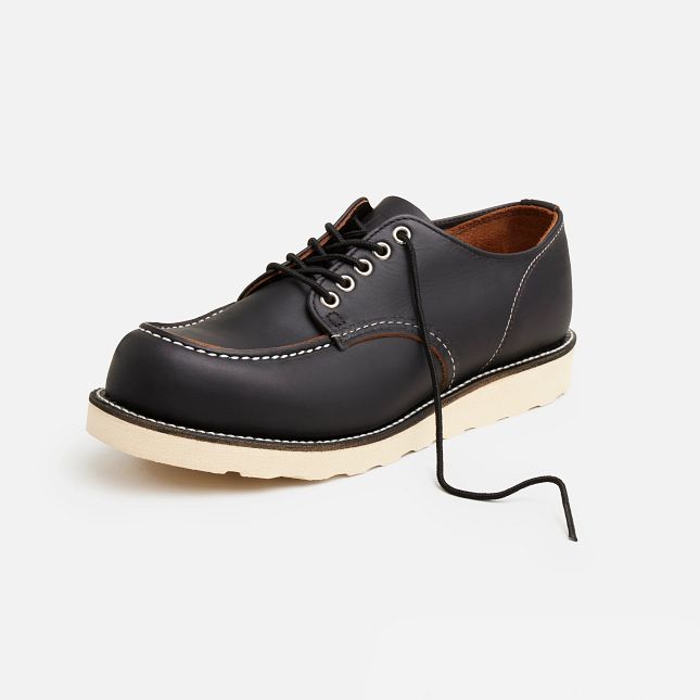 MEN'S OXFORD IN BLACK PRAIRIE LEATHER