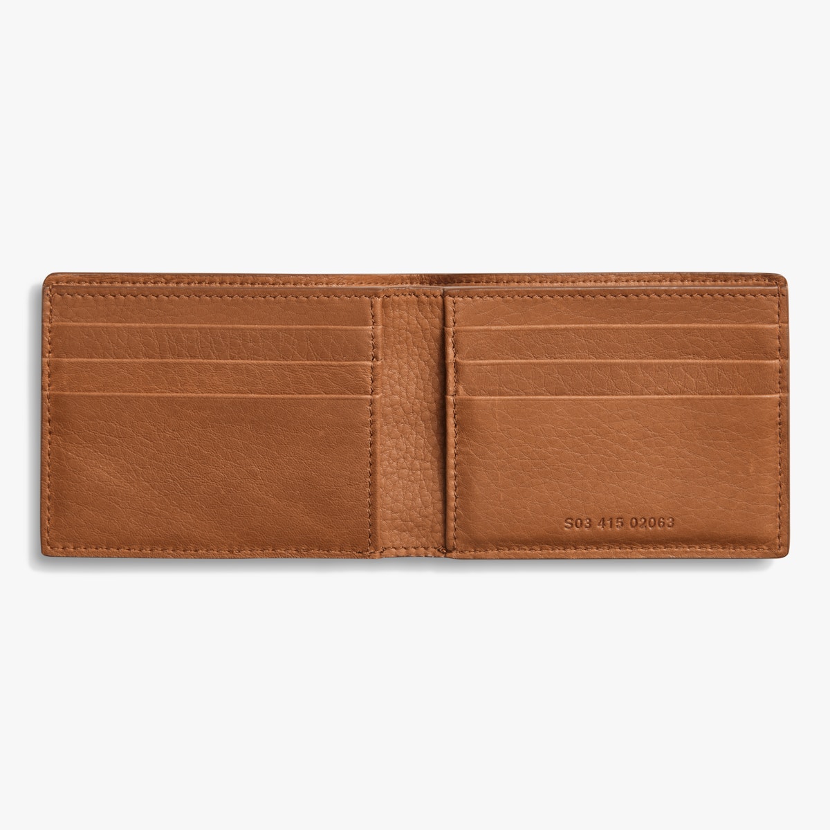 SLIM BIFOLD WALLET - NATURAL GRAIN LEATHER