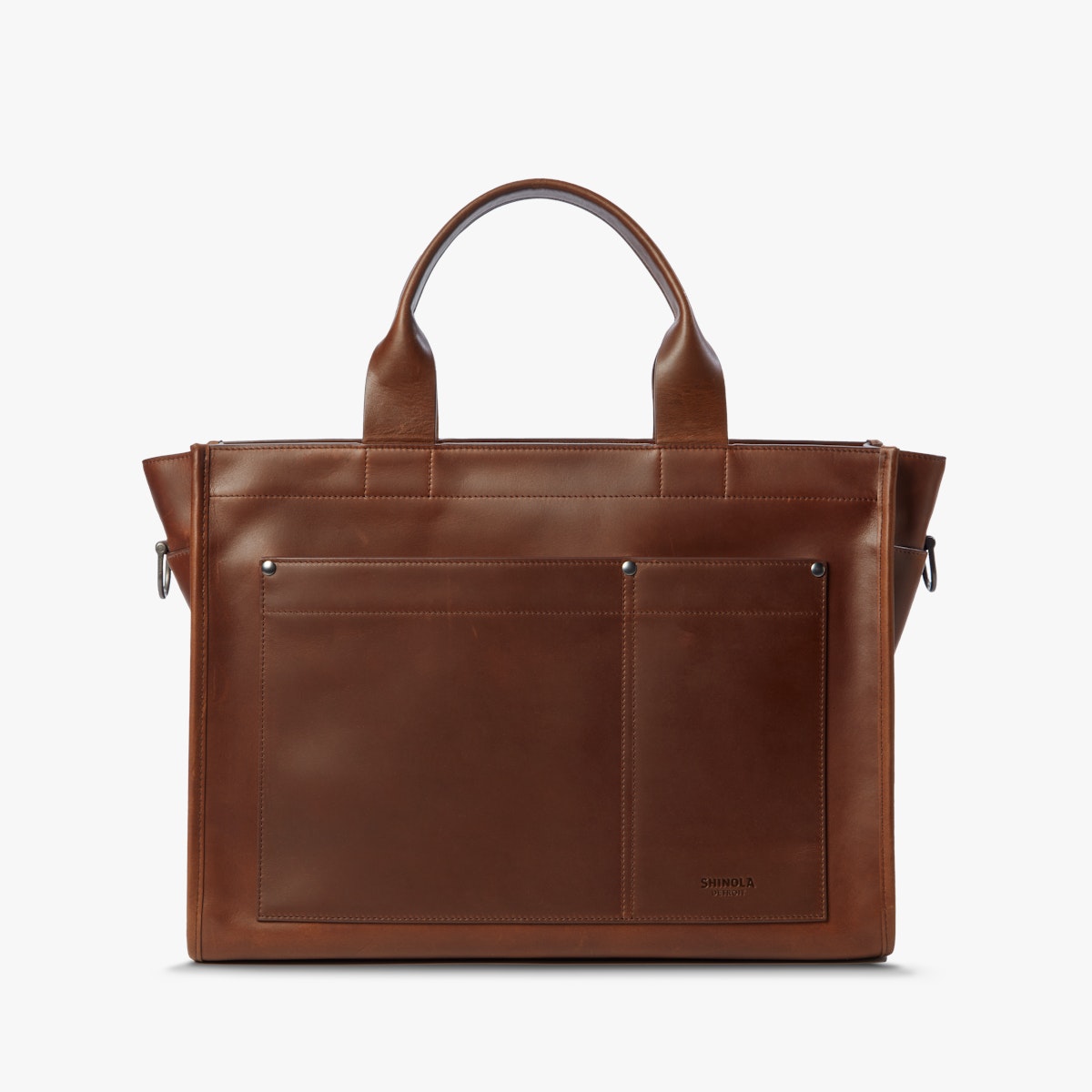 Bert Zip Brief Tote - Navigator Leather