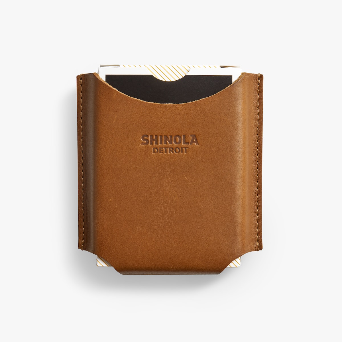 PLAYING CARDS IN LEATHER SLEEVE