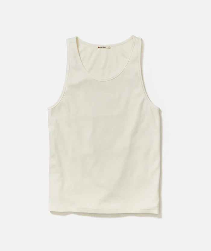 Carter Rib Tank - White