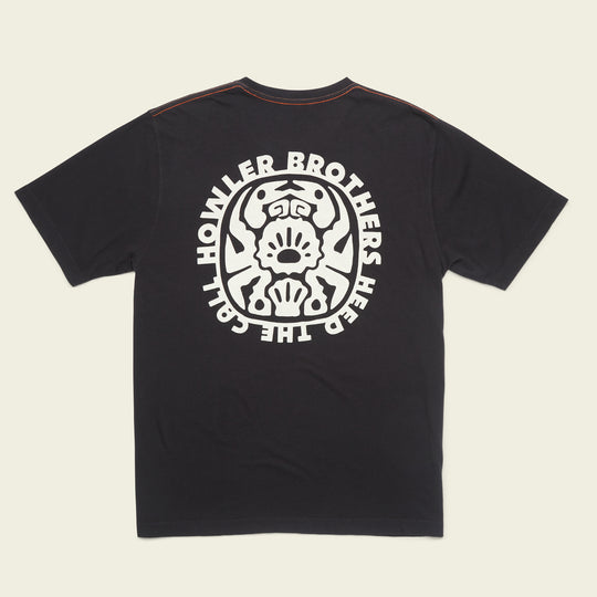 Howler Crab Idol Cotton T-Shirt - Black
