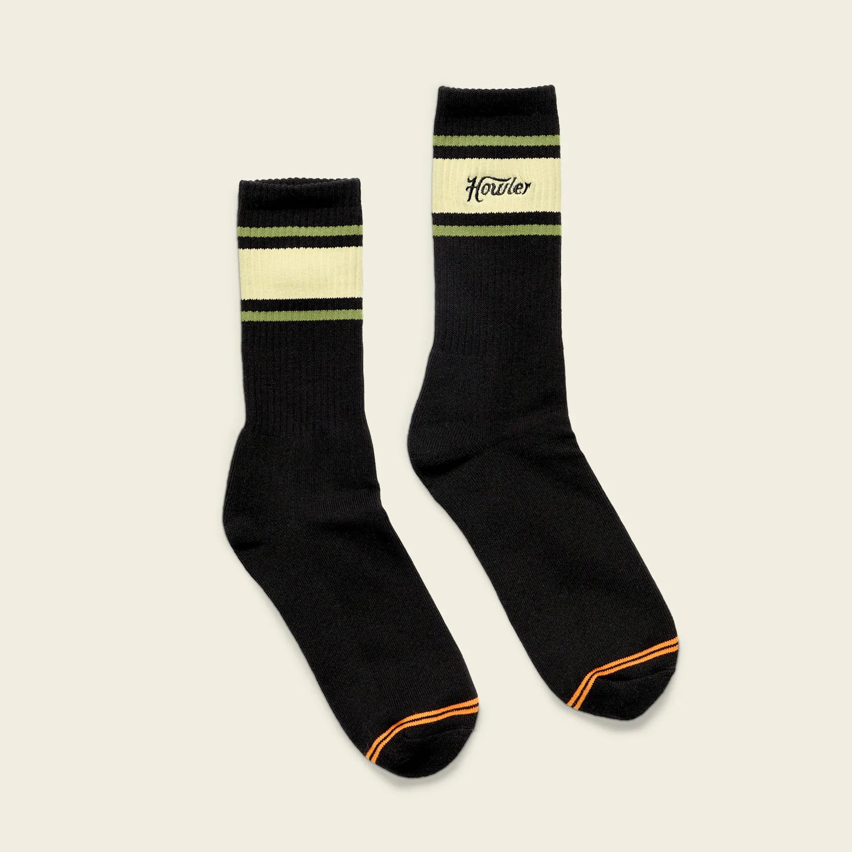 Howler Script Socks - Black/Cream