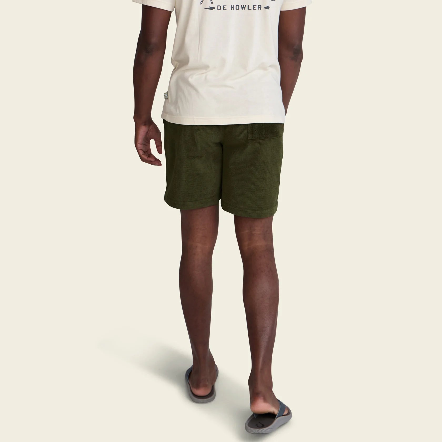 Pressure Drop Cord Shorts - Grid : Dark Olive