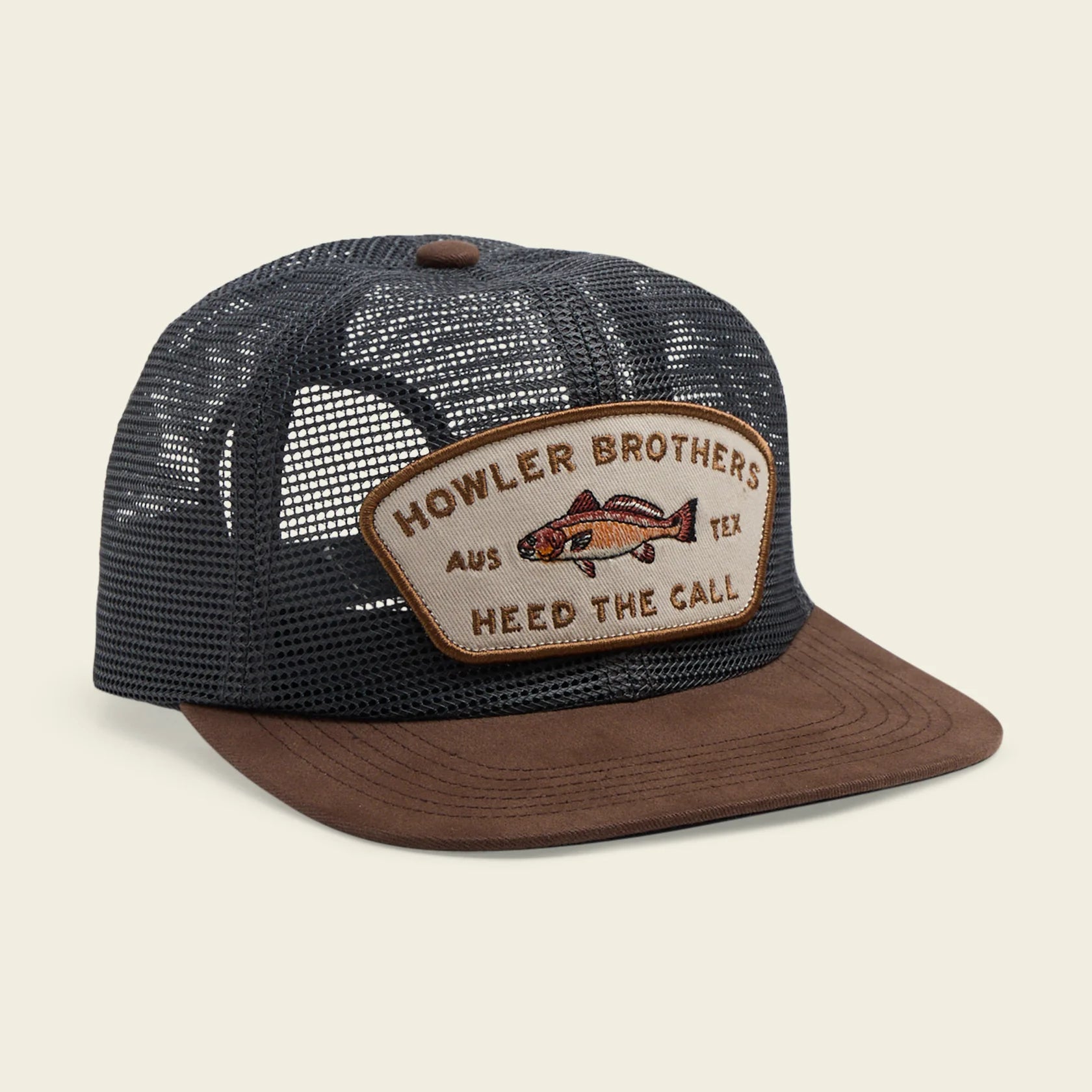 Redfish Feedstore Snapback - Brown/Grey