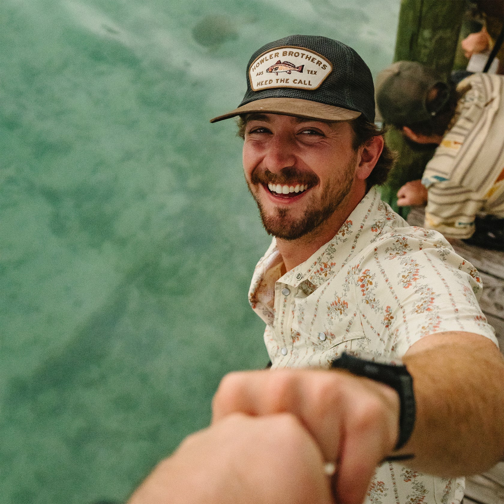 Redfish Feedstore Snapback - Brown/Grey