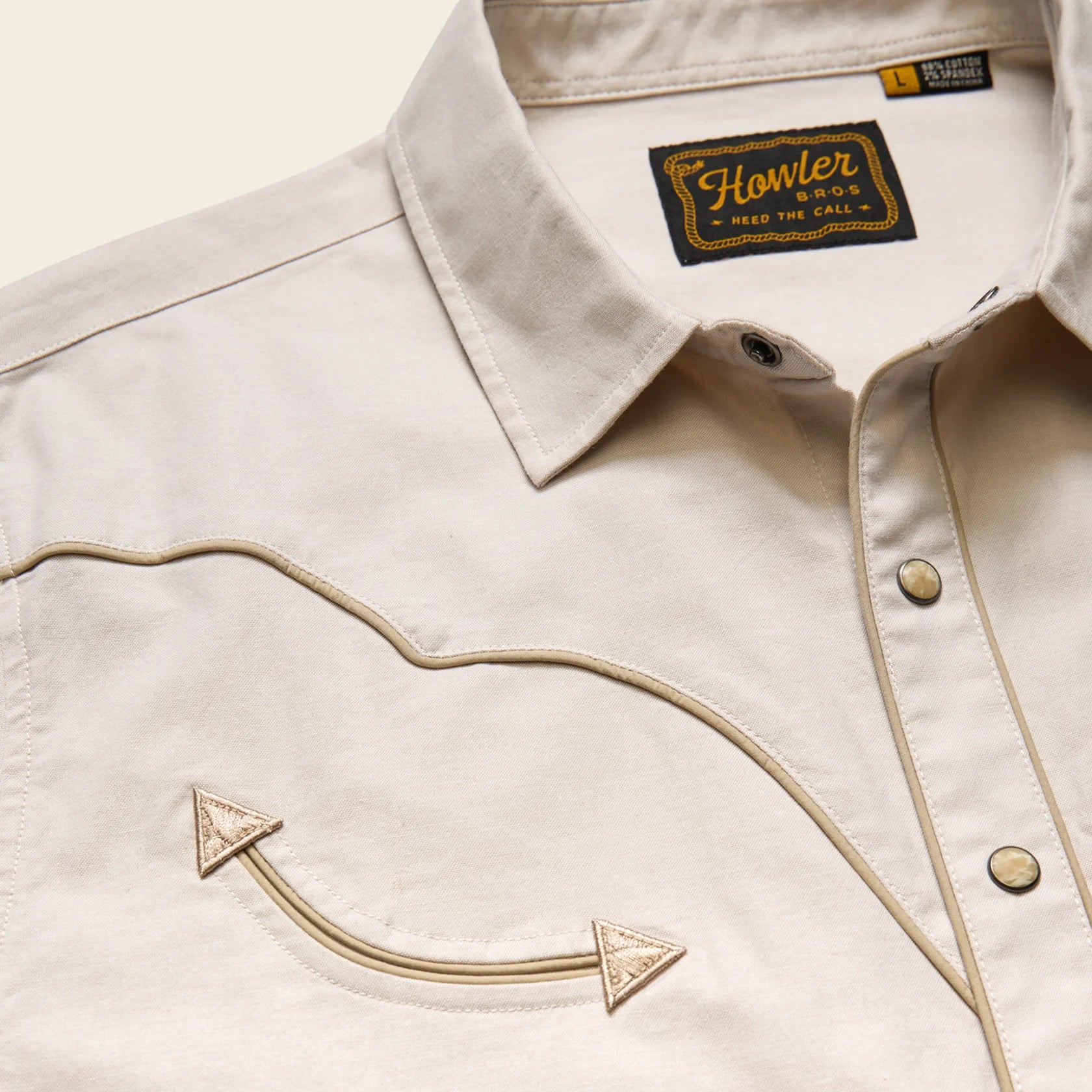 Broncbuster Snapshirt - Sand