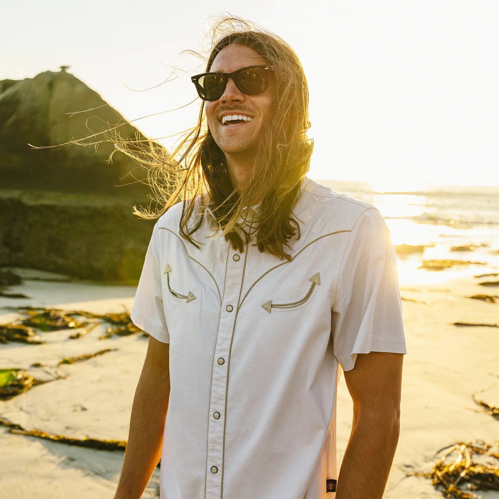 Broncbuster Snapshirt - Sand