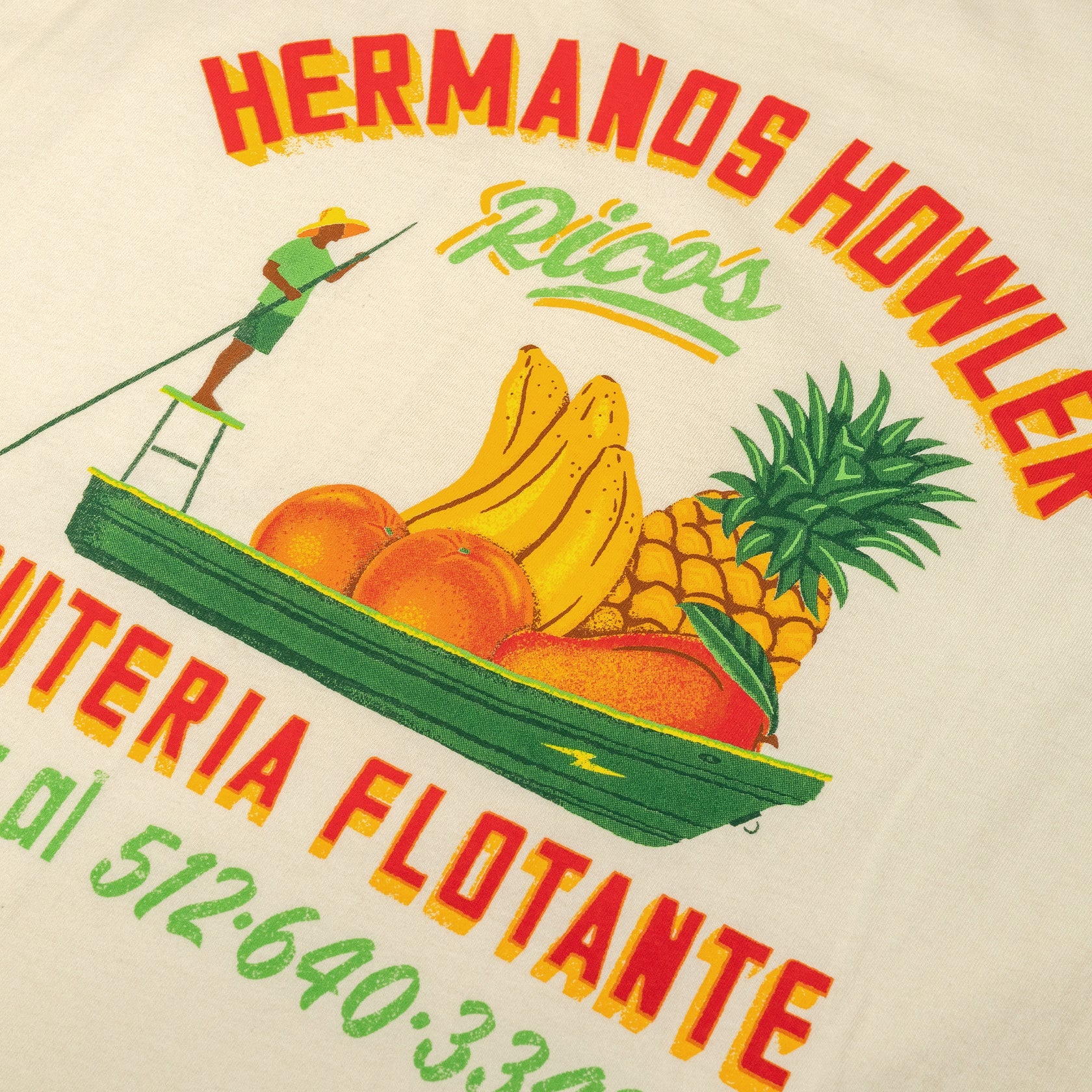 Frutería Flotante Cotton Pocket T-Shirt - Natural