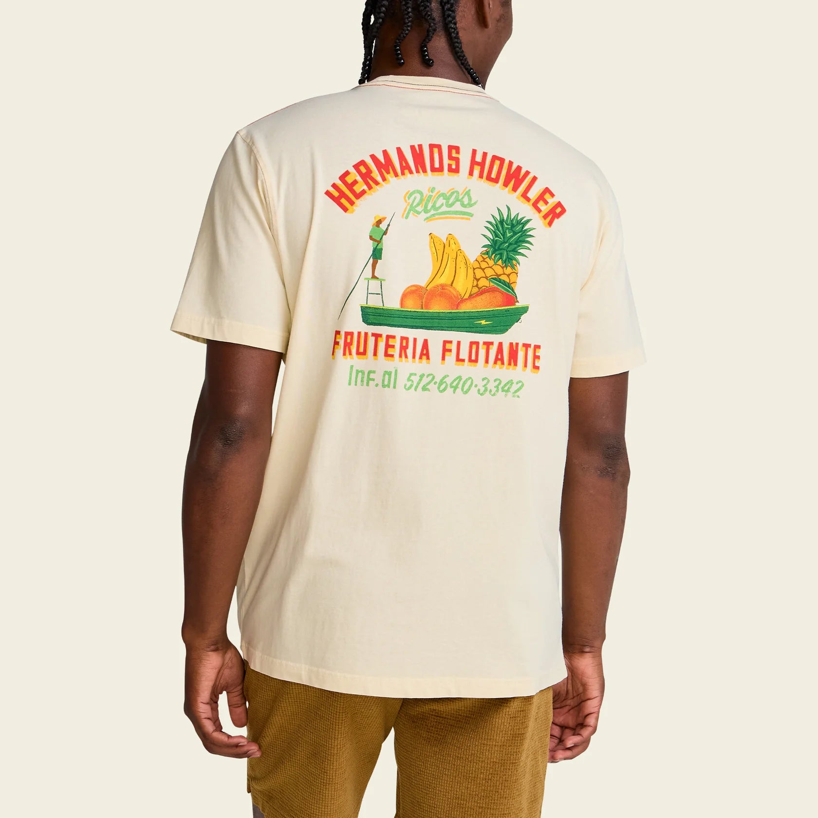 Frutería Flotante Cotton Pocket T-Shirt - Natural