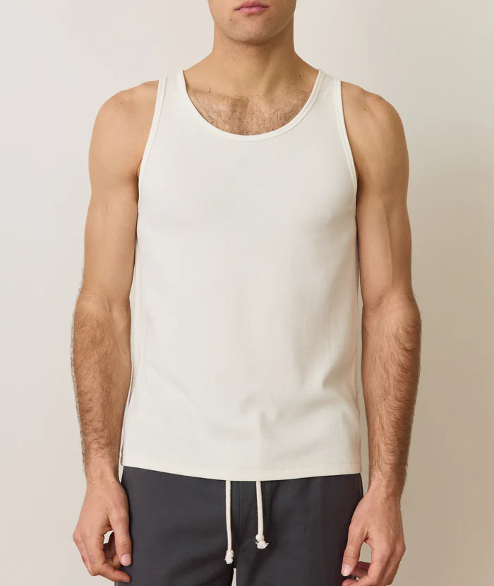 Carter Rib Tank - White