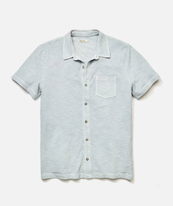 Vintage Heavy Slub Button Down - Light Grey