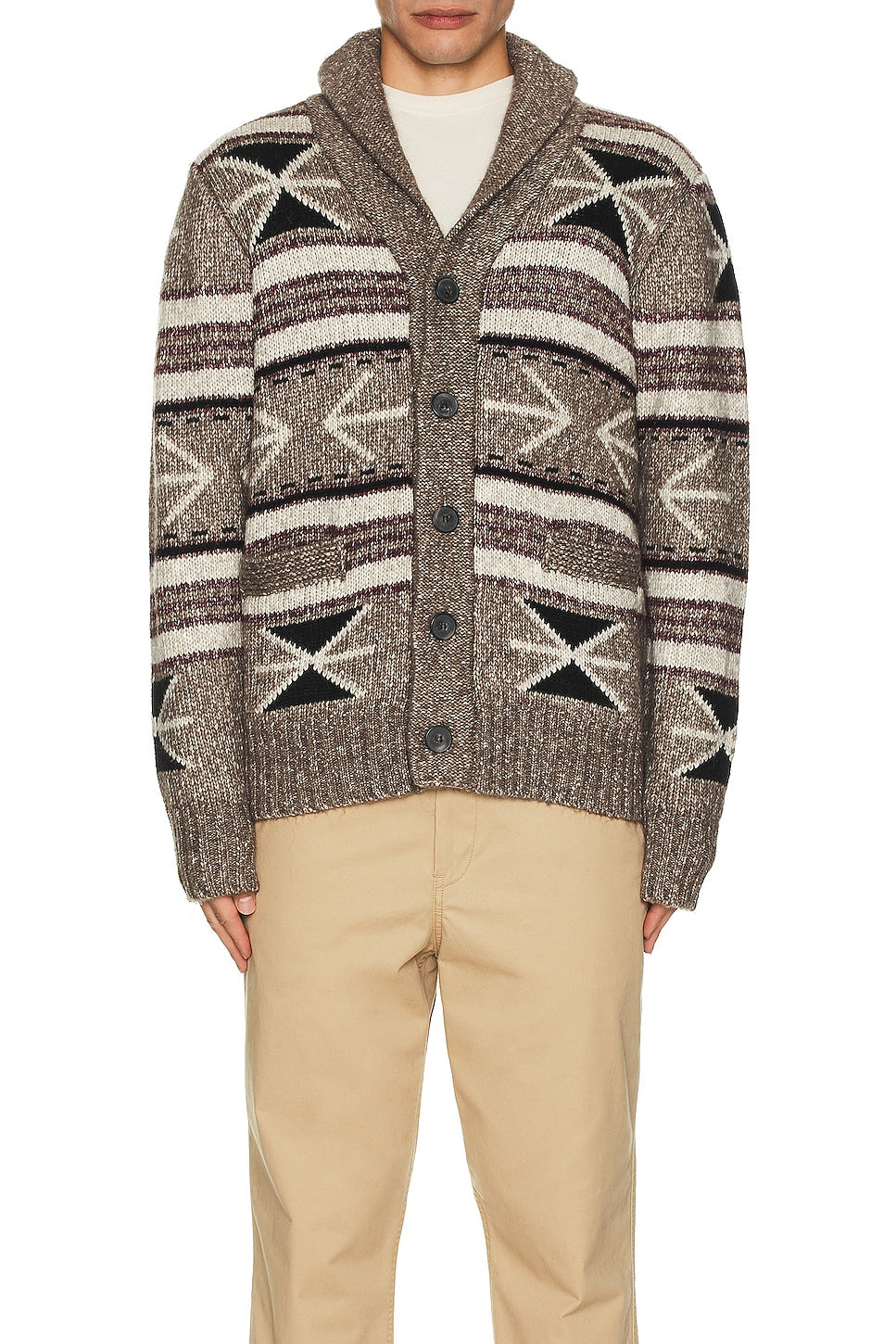 Schott NYC Shawl Collar Cardigan