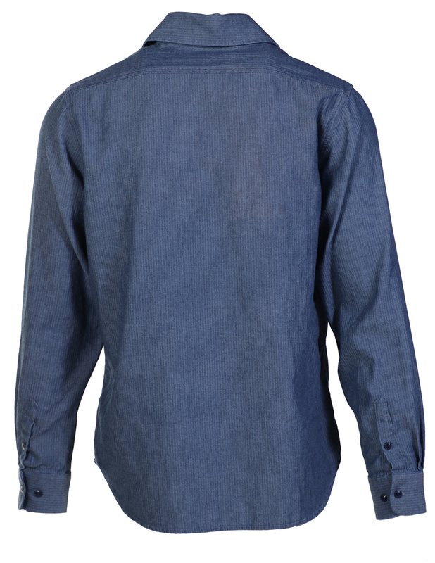 Schott NYC Cotton Shirts in Indigo - Herringbone