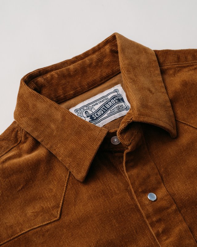 Corduroy Western Shirt - Tobacco