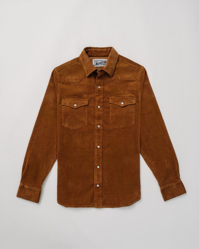 Corduroy Western Shirt - Tobacco
