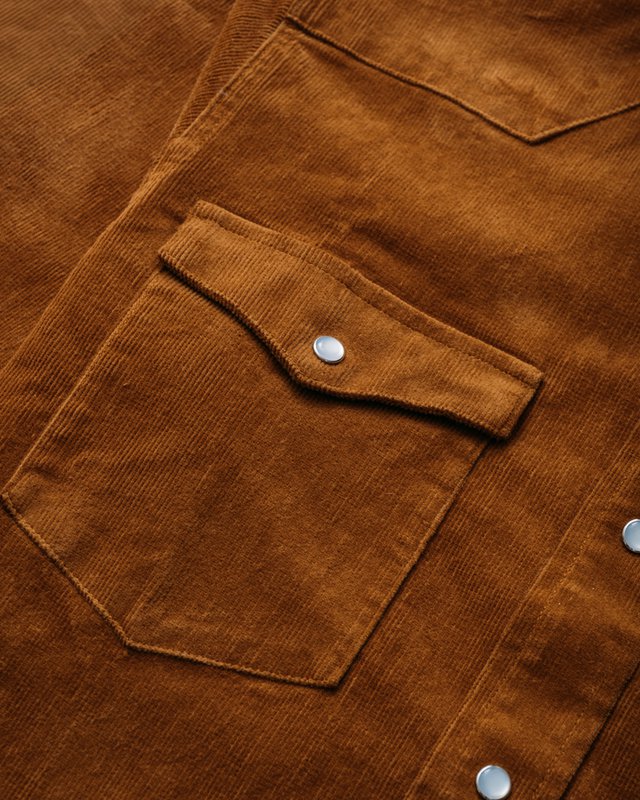 Corduroy Western Shirt - Tobacco
