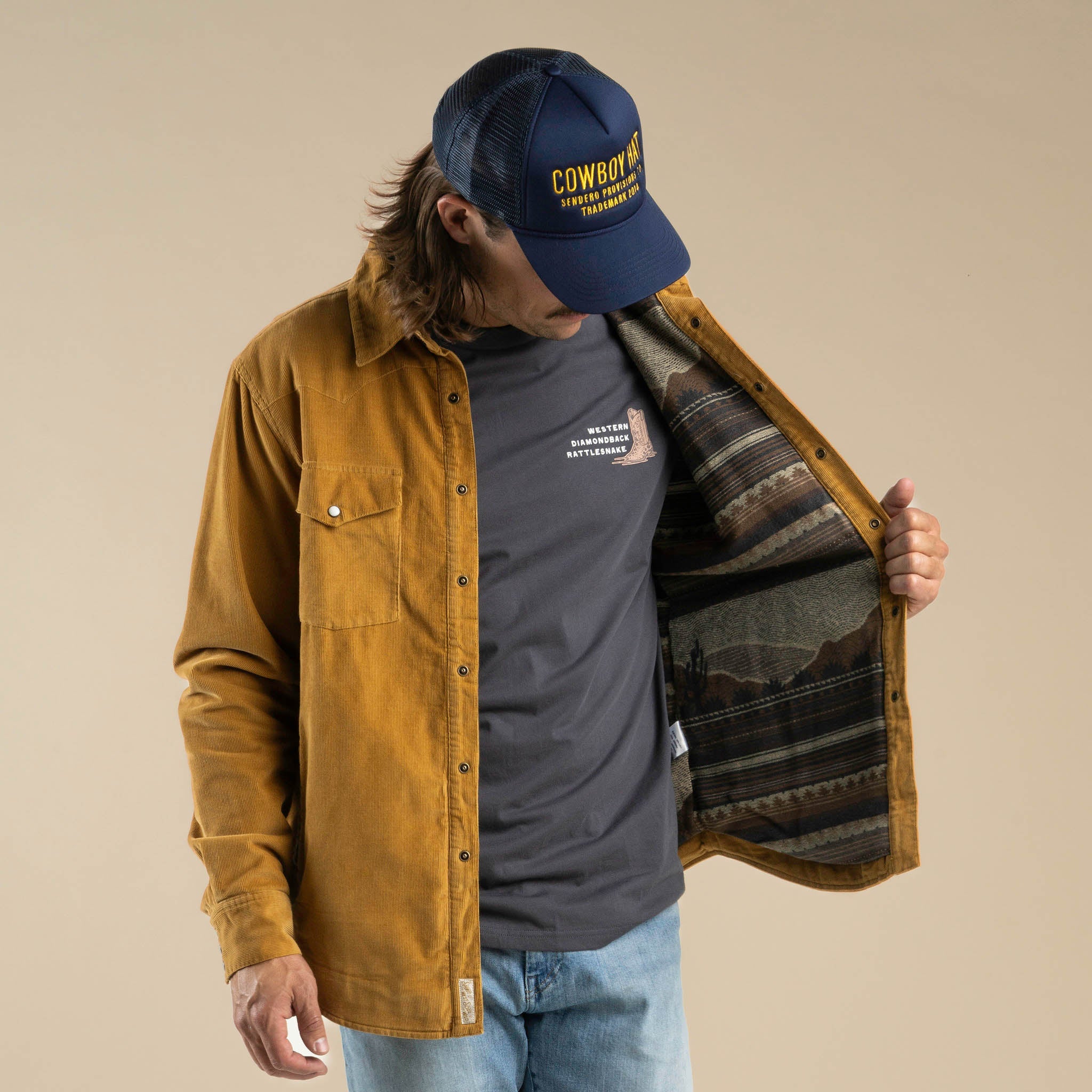 Desperado Shacket - Old Gold