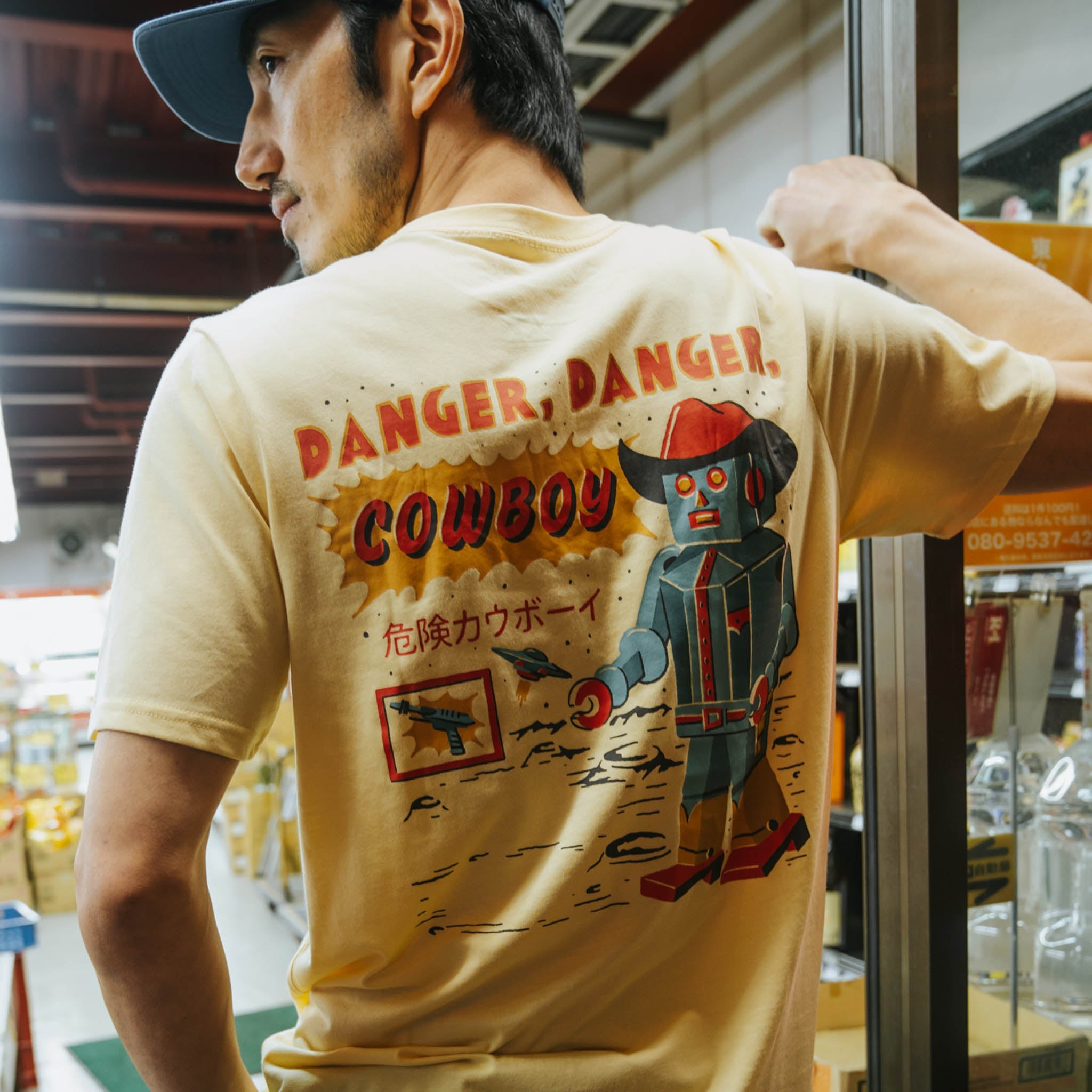 Danger Cowboy T-Shirt - Cream