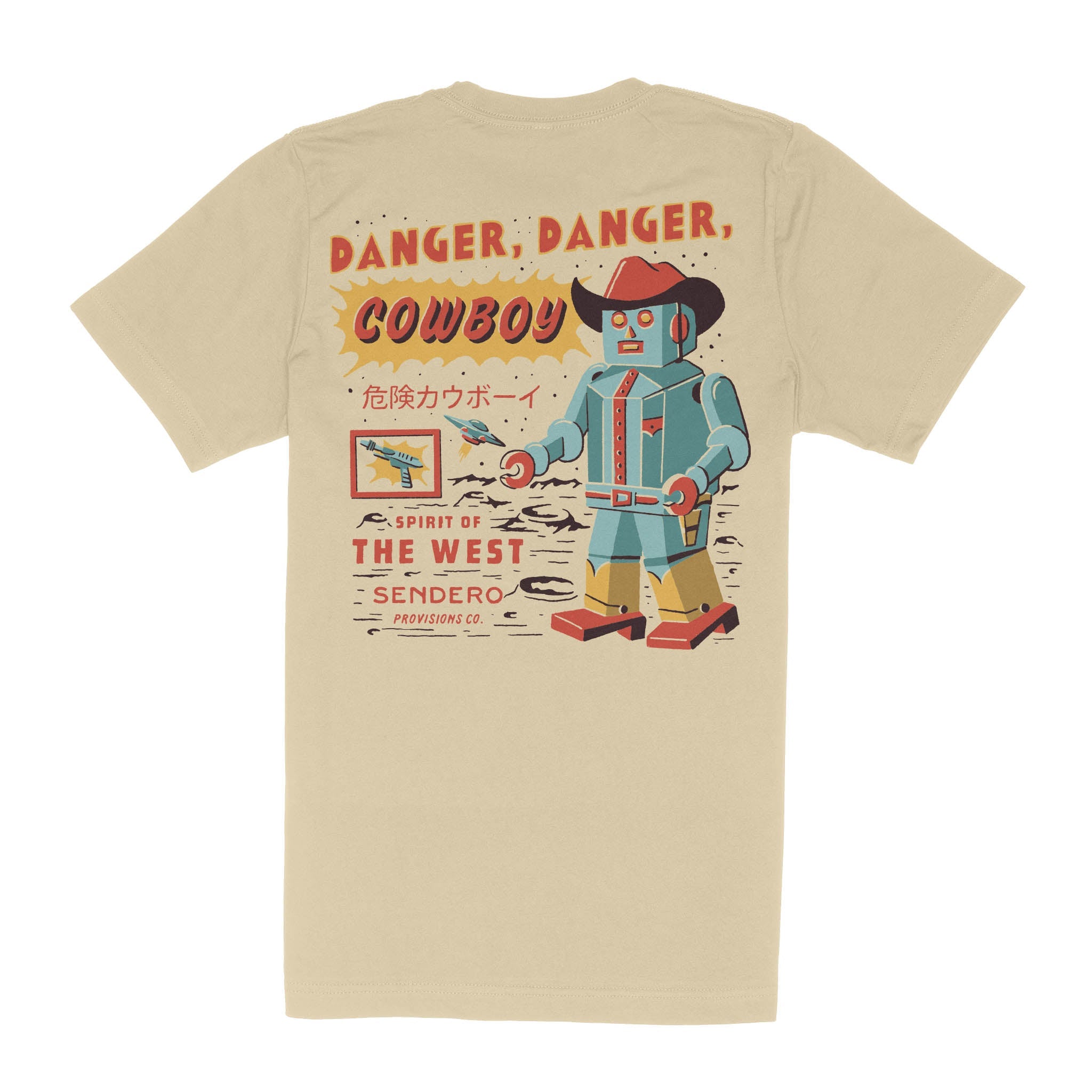 Danger Cowboy T-Shirt - Cream