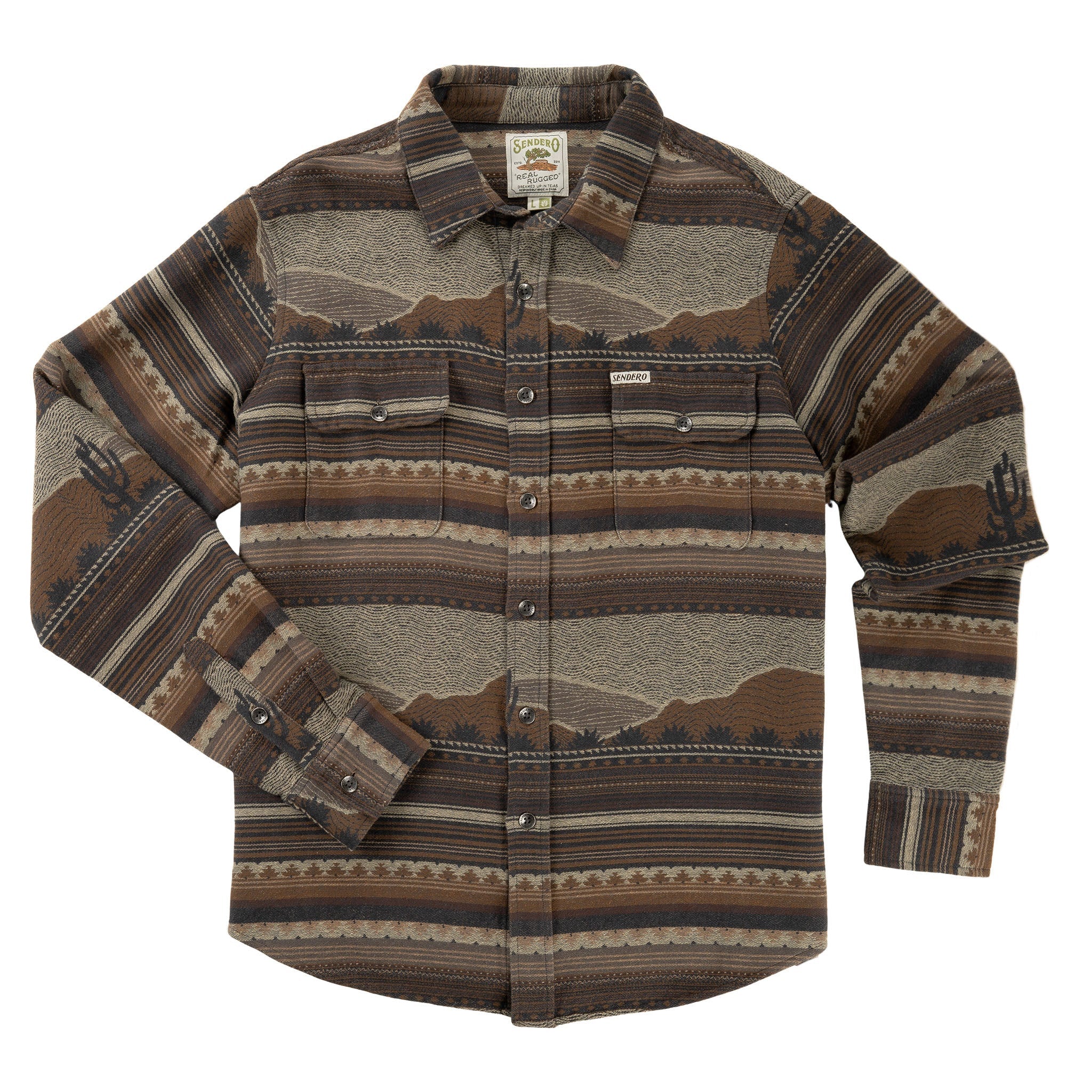 Boquillas Long Sleeve Shirt - Brown