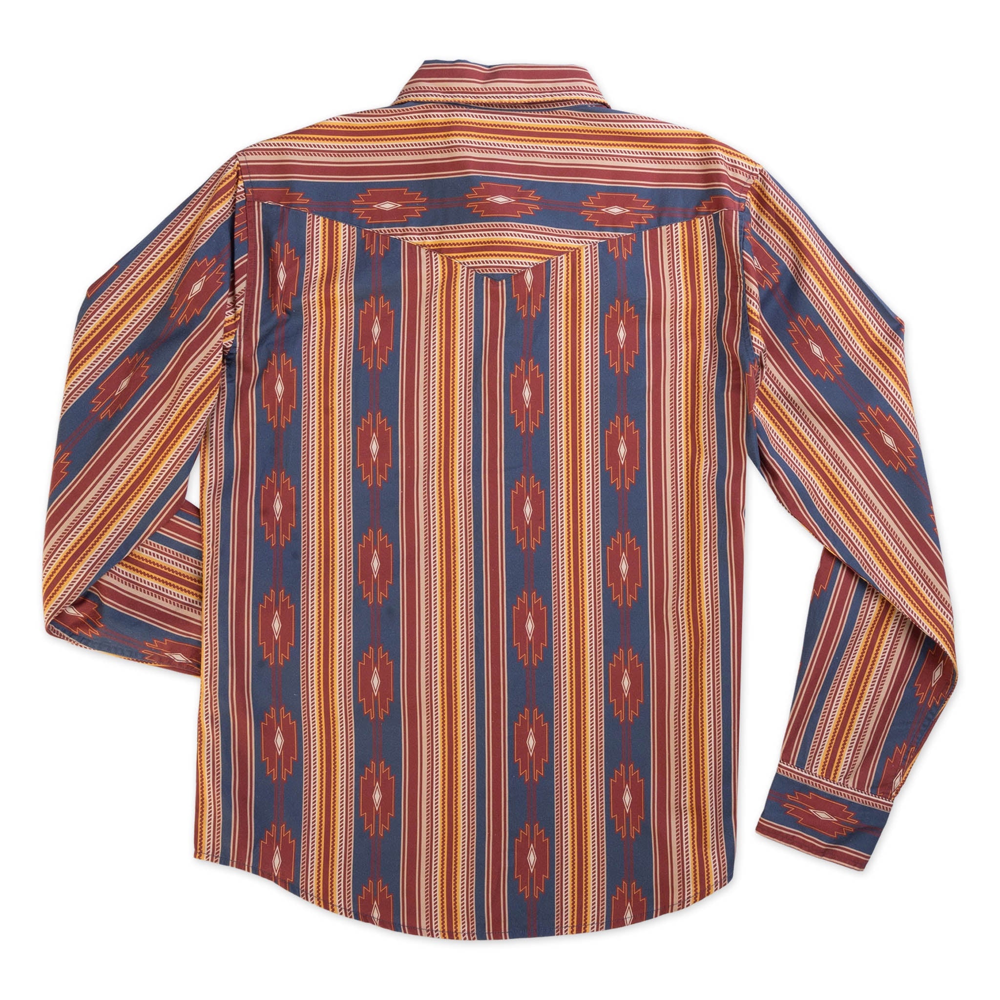 The Wyatt Pearl Snap Long Sleeve Serape Shirt - Chevron Stripe Tulsa