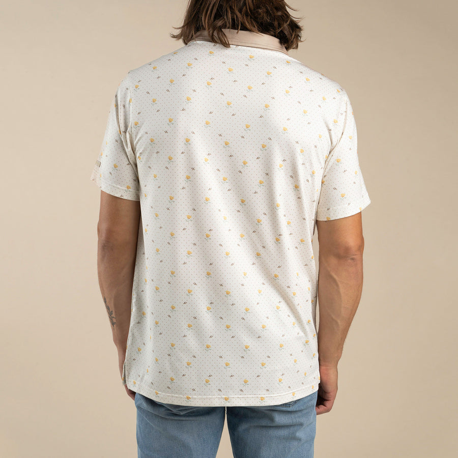 High Noon Performance Polo-Texas Rose Print
