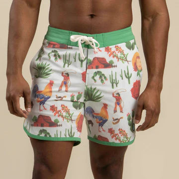 Point Bar Boardshort - Cowboy Surreal Print