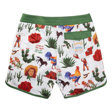 Point Bar Boardshort - Cowboy Surreal Print